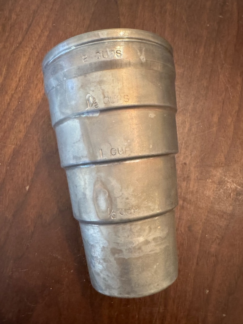 Vintage Smoothie Mixer & Measure Cup Aluminum No Lid Measures 2 Cups
